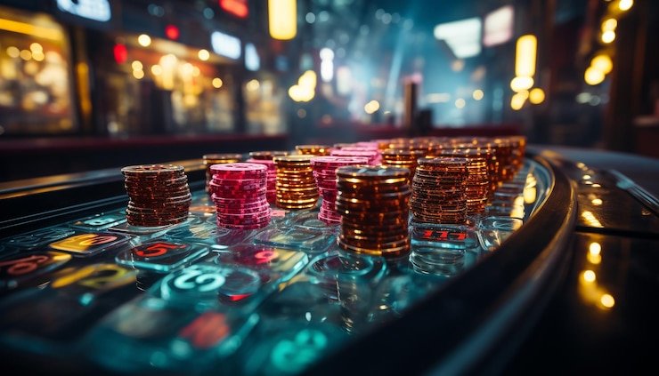 French Roulette wheel and betting layout on juragan55 login live studio